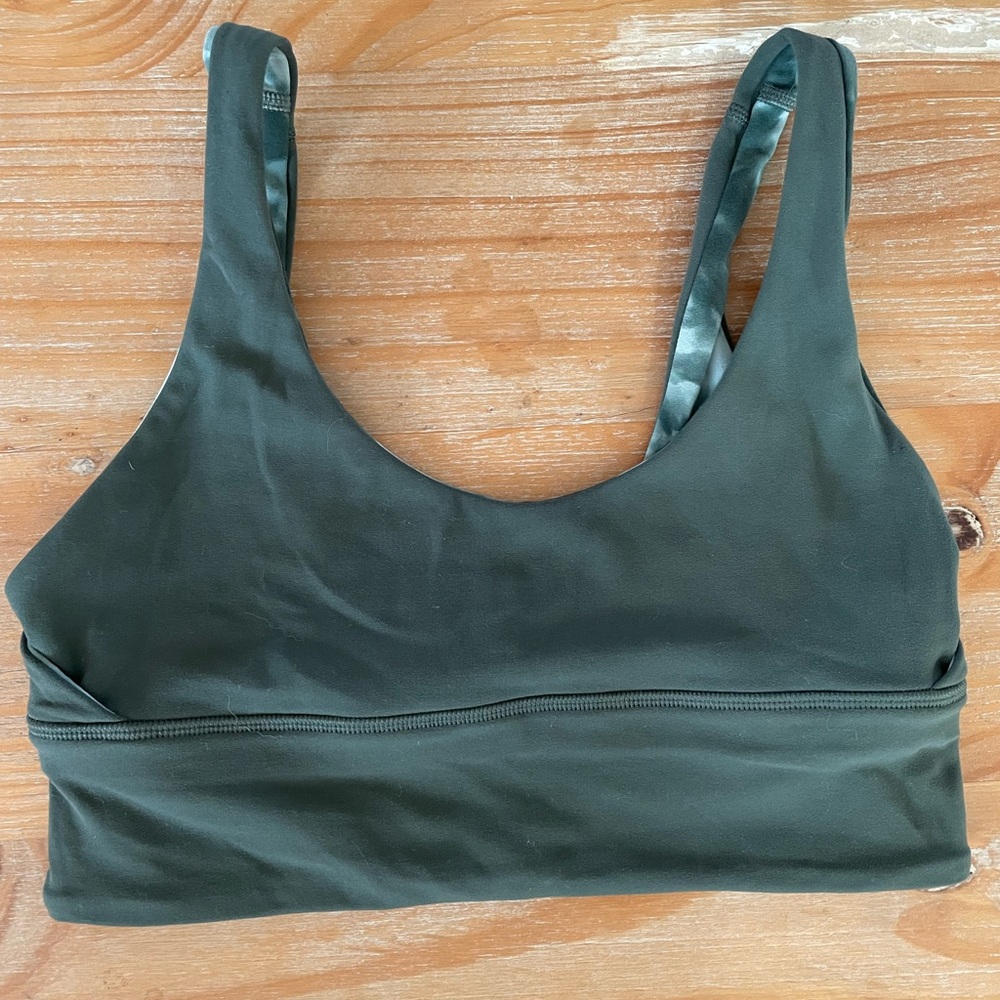 Women's Dark Green Sports Bra